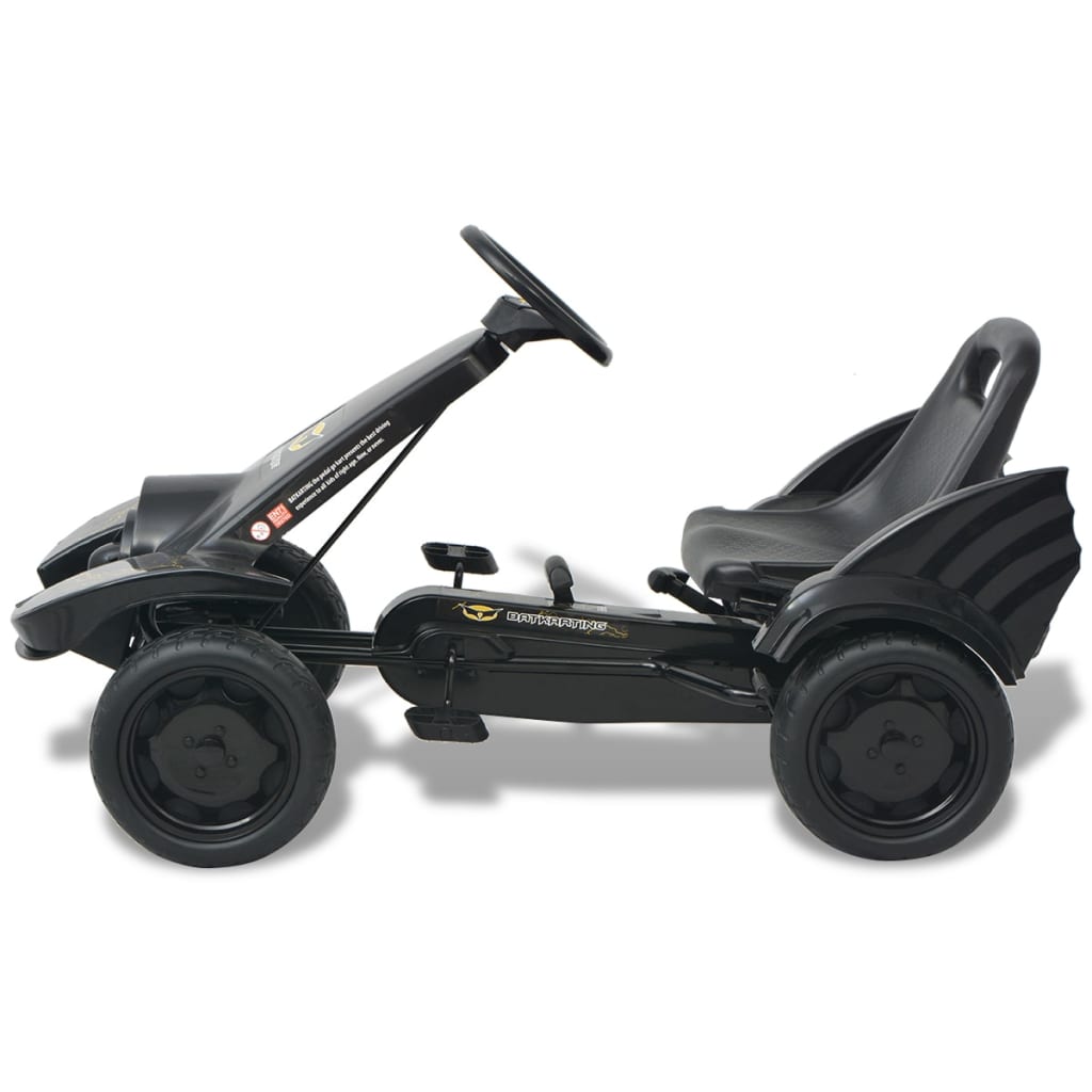 Skelter met pedalen en verstelbare zitting zwart - AllerleiShop