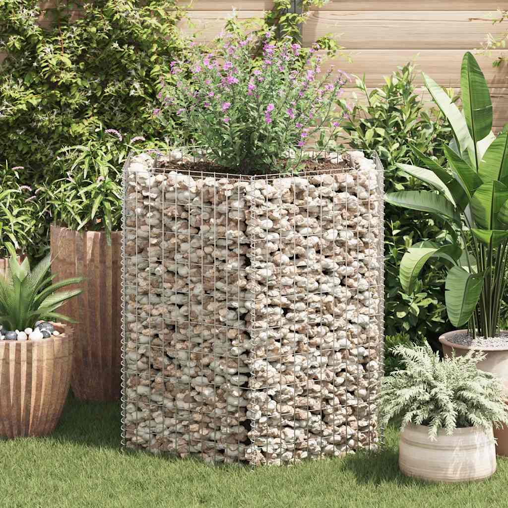 Gabion plantenbak verhoogd zeshoekig 100x90x100 cm