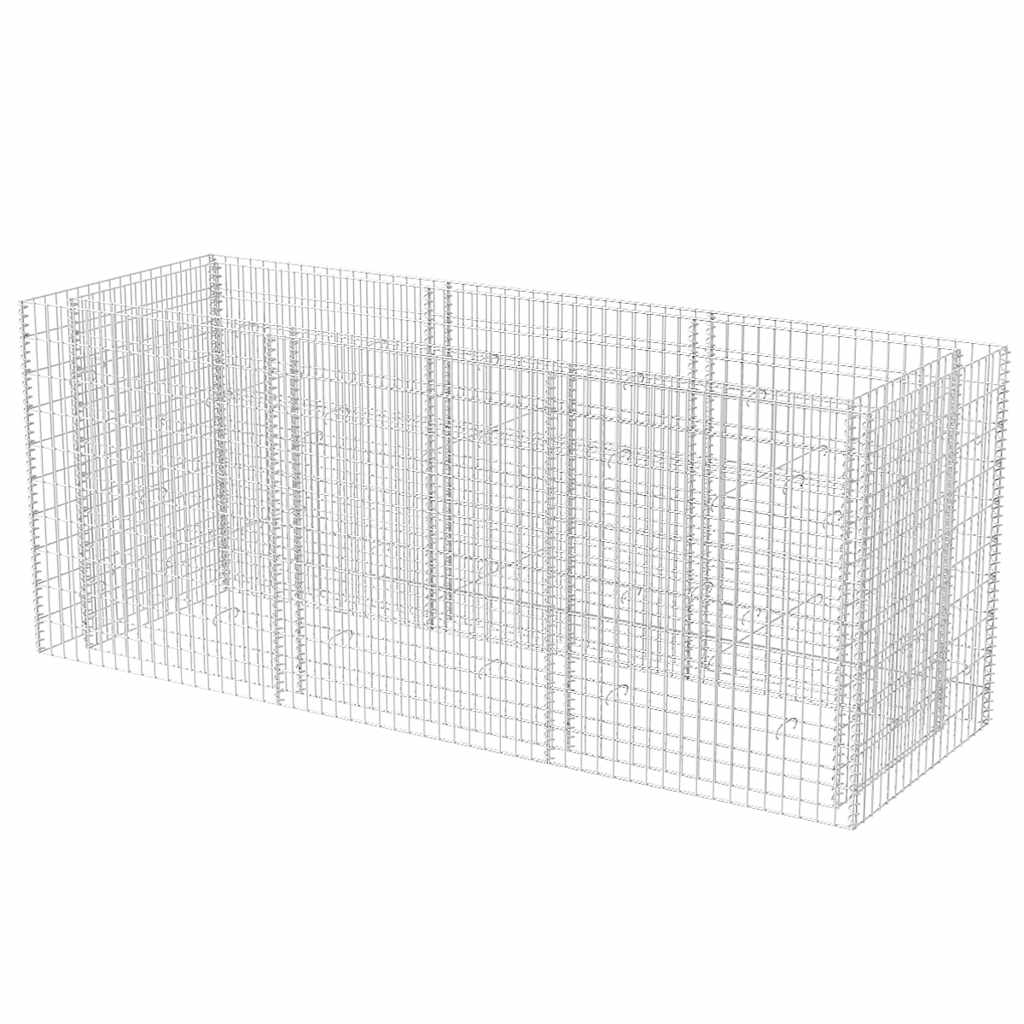 Gabion plantenbak verhoogd 270x90x100 cm staal