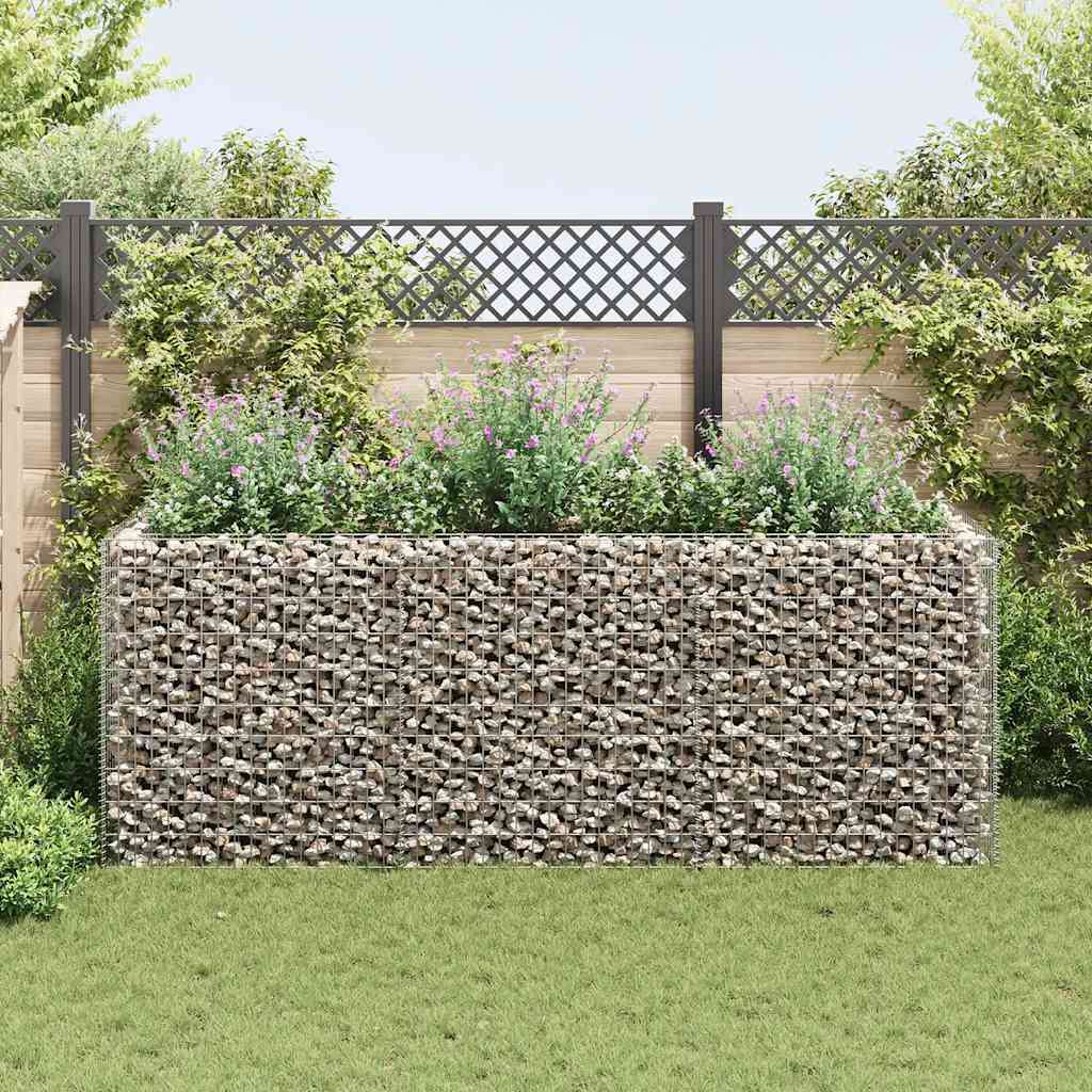 Gabion plantenbak verhoogd 270x90x100 cm staal