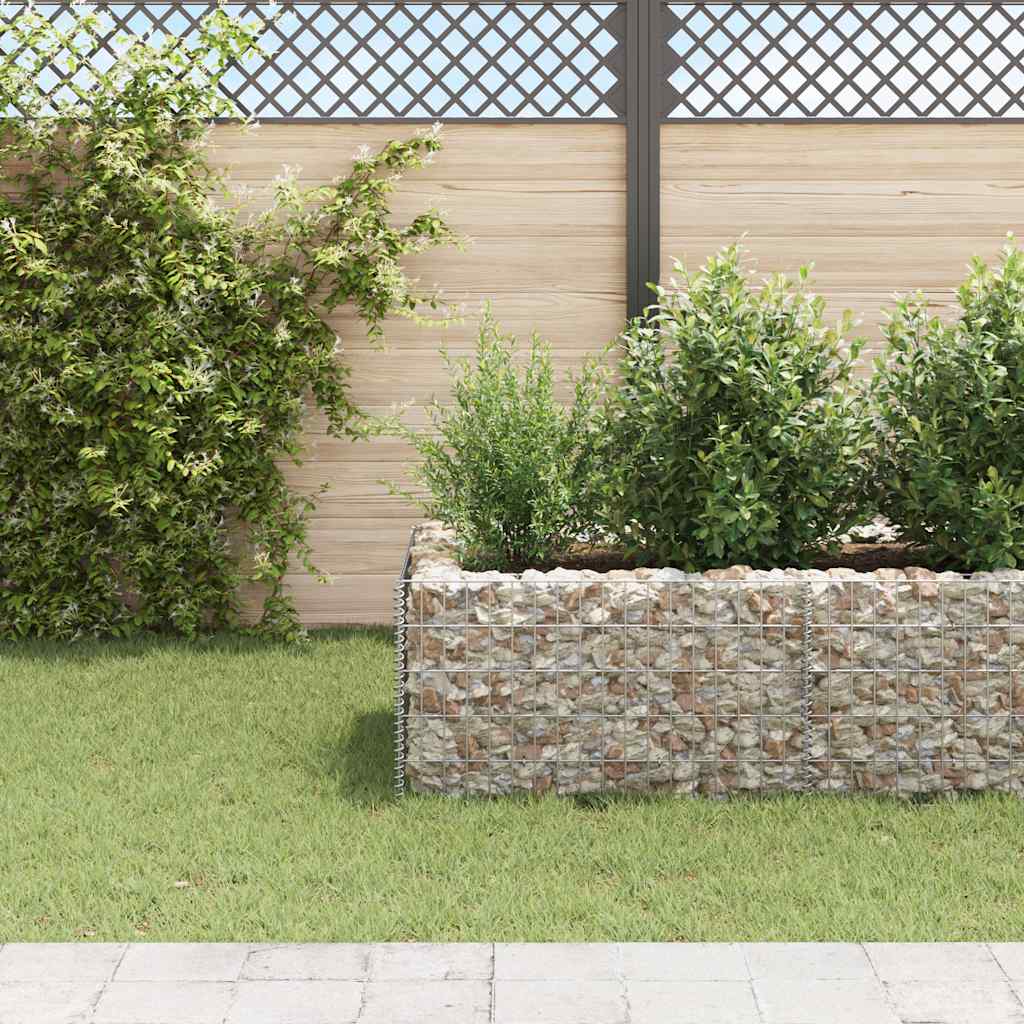 Gabion plantenbak verhoogd 360x90x50 cm staal