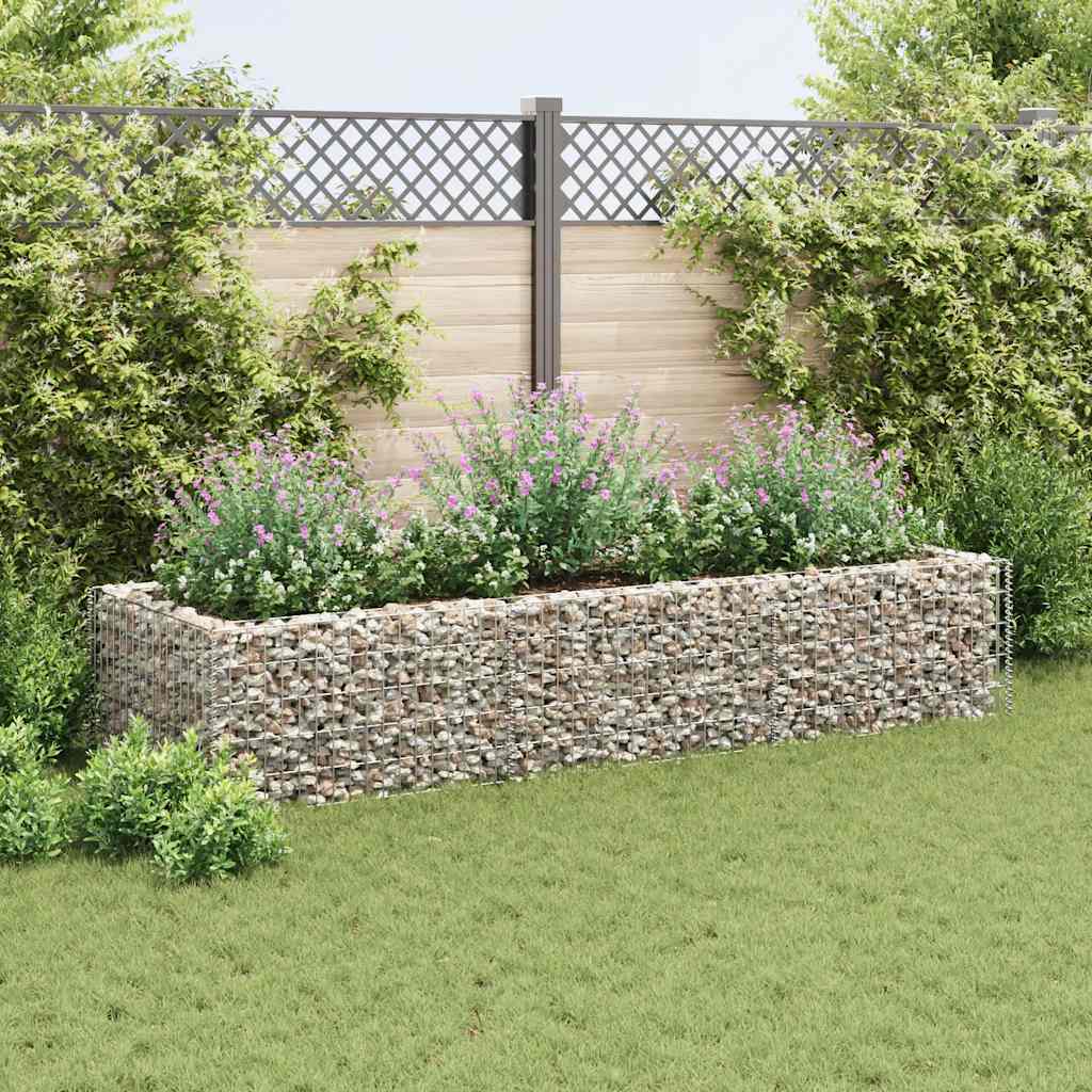 Gabion plantenbak verhoogd 270x90x50 cm staal