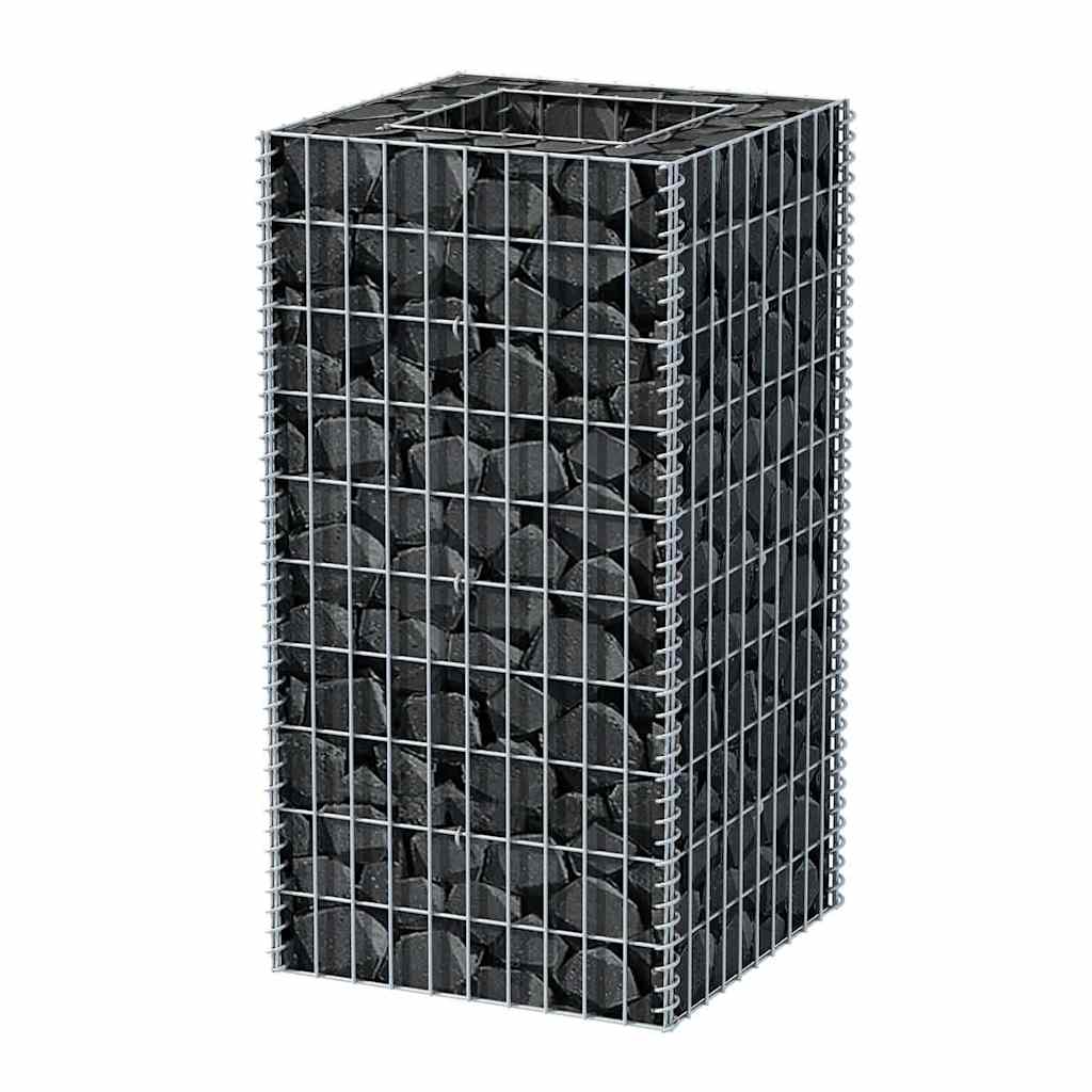 Gabion plantenbak verhoogd 50x50x100 cm staal