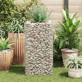 Gabion plantenbak verhoogd 50x50x100 cm staal