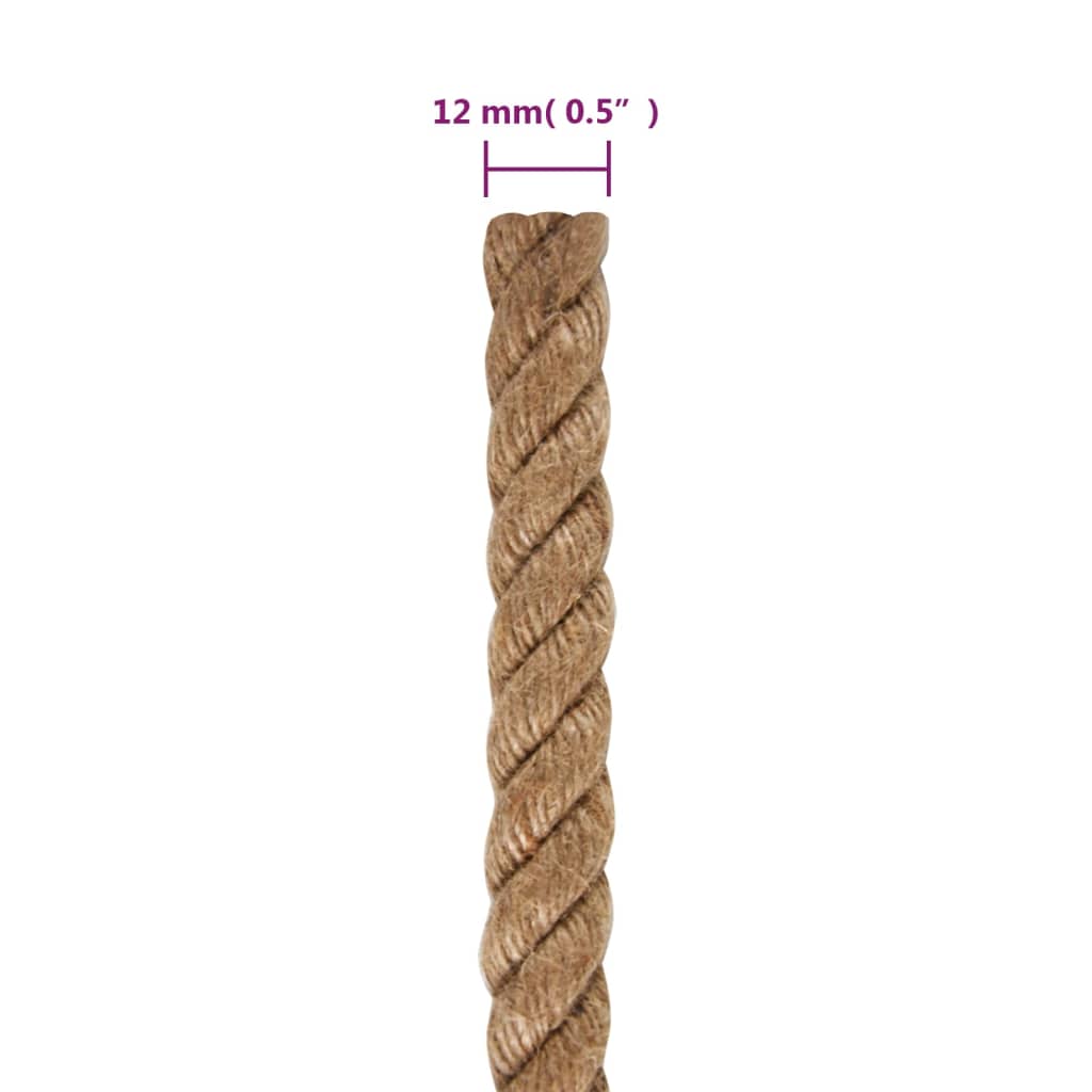 Touw 100% jute 12 mm 100 m