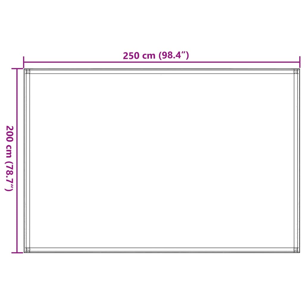 Tenttapijt 250x200 cm antraciet - AllerleiShop