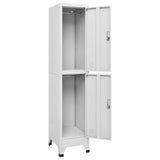 Lockerkast met 2 vakken 38x45x180 cm