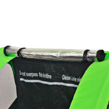 Fietstrailer 30 kg grijs en groen - AllerleiShop