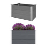 Plantenbak verhoogd 100x50x54 cm HKC grijs - AllerleiShop