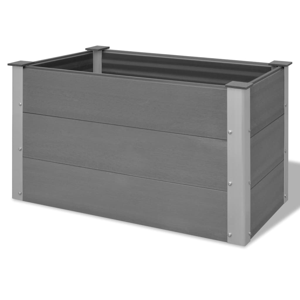 Plantenbak verhoogd 100x50x54 cm HKC grijs - AllerleiShop