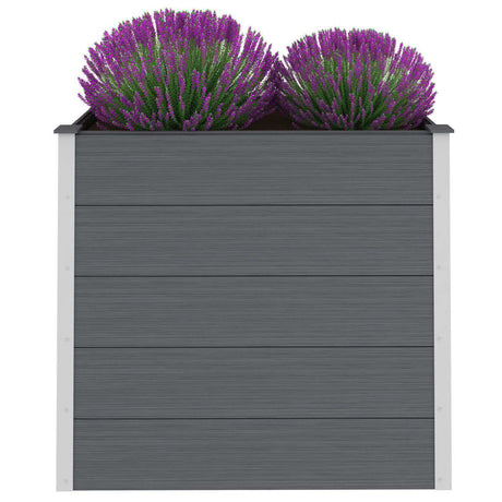 Plantenbak verhoogd 100x50x91 cm HKC grijs - AllerleiShop