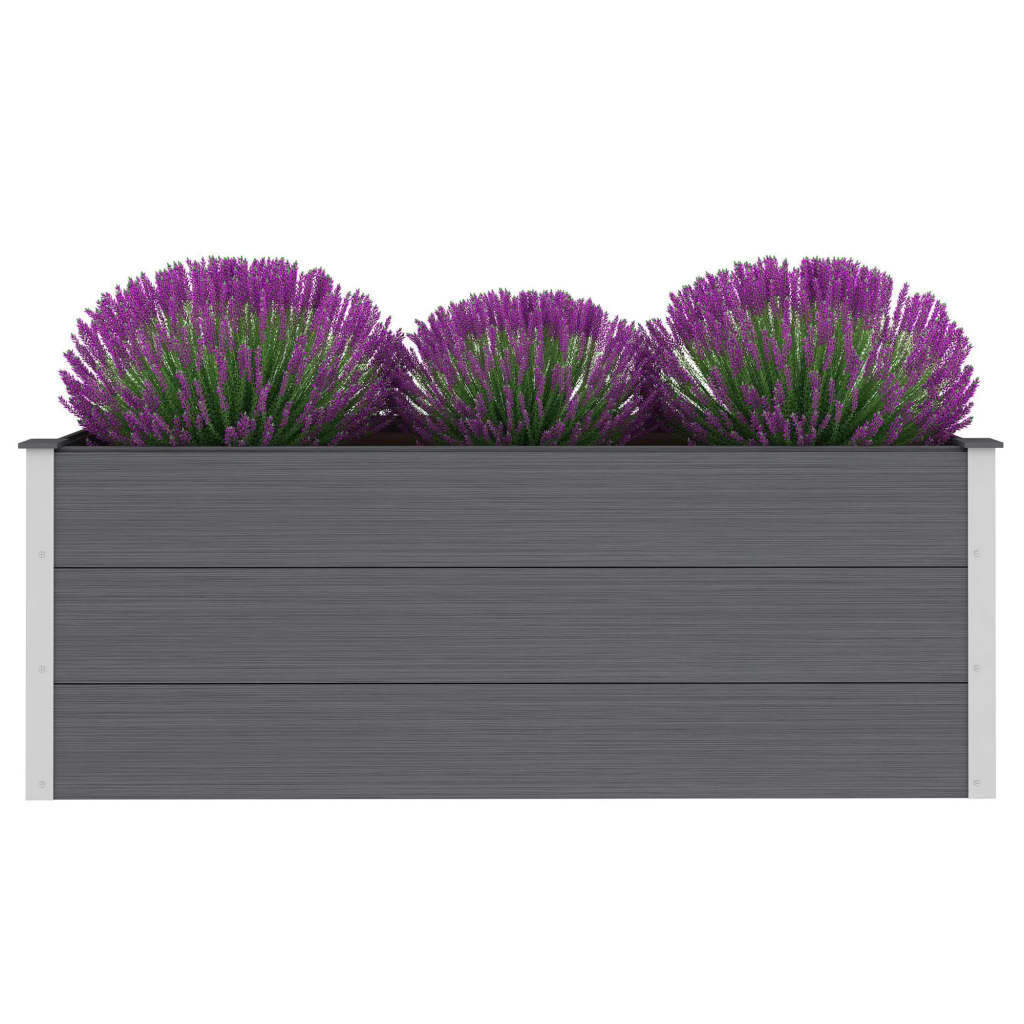 Plantenbak verhoogd 150x50x54 cm HKC grijs - AllerleiShop