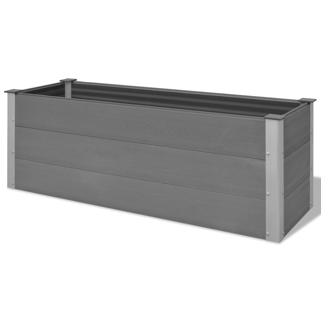 Plantenbak verhoogd 150x50x54 cm HKC grijs - AllerleiShop