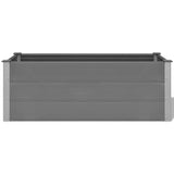 Plantenbak verhoogd 150x50x54 cm HKC grijs - AllerleiShop