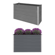 Plantenbak verhoogd 150x50x91 cm HKC grijs - AllerleiShop