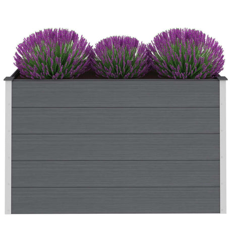 Plantenbak verhoogd 150x50x91 cm HKC grijs - AllerleiShop