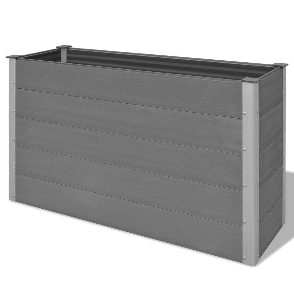 Plantenbak verhoogd 150x50x91 cm HKC grijs - AllerleiShop