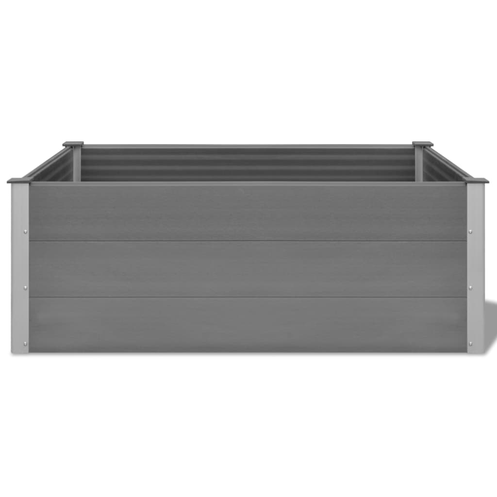 Plantenbak verhoogd 150x100x54 cm HKC grijs - AllerleiShop