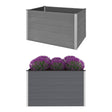 Plantenbak verhoogd 150x100x91 cm HKC grijs - AllerleiShop