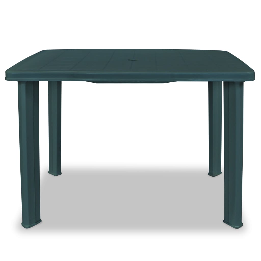 Tuintafel 101x68x72 cm kunststof groen - AllerleiShop