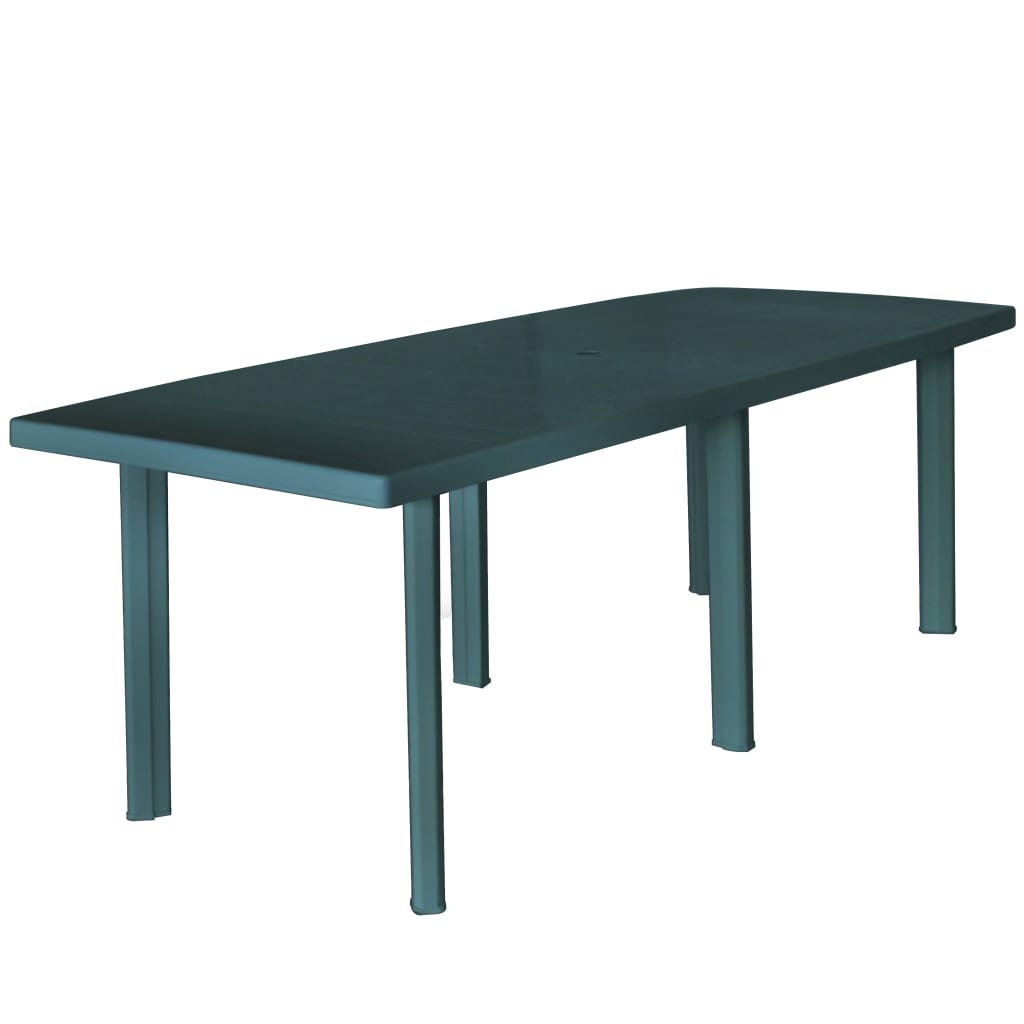 Tuintafel 210x96x72 cm kunststof groen - AllerleiShop