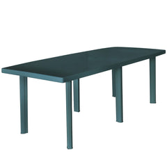 Tuintafel 210x96x72 cm kunststof groen