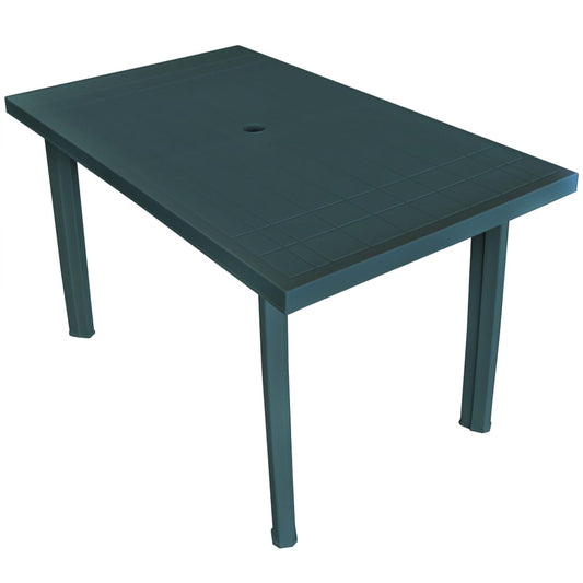 Tuintafel 126x76x72 cm kunststof groen - AllerleiShop