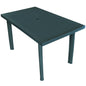 Tuintafel 126x76x72 cm kunststof groen - AllerleiShop