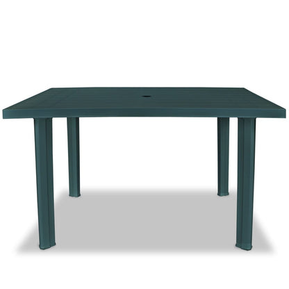 Tuintafel 126x76x72 cm kunststof groen - AllerleiShop