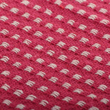 Plaid vierkantjes 125x150 cm katoen roze