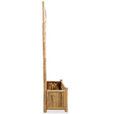 Plantenbak verhoogd met rek 70 cm bamboe - AllerleiShop