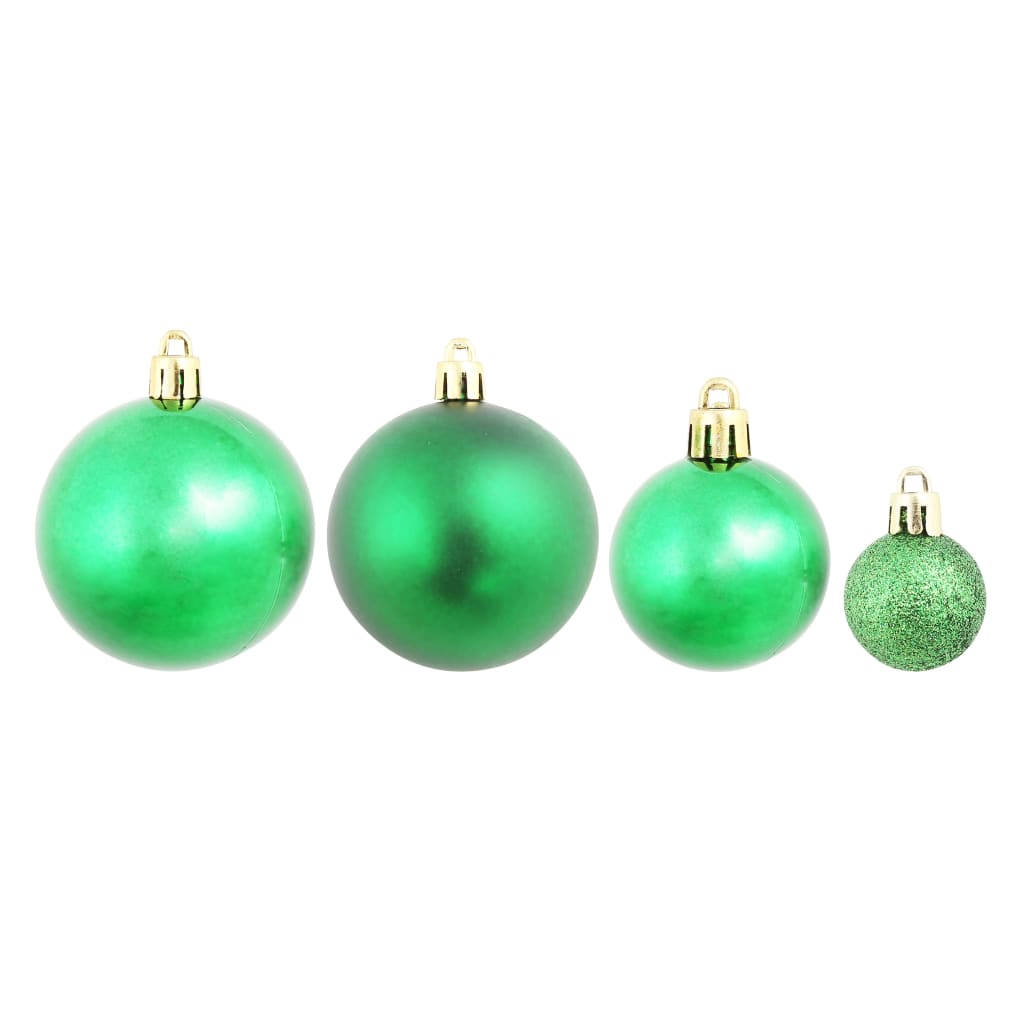 Kerstballen 100 st rood/goudkleurig/groen