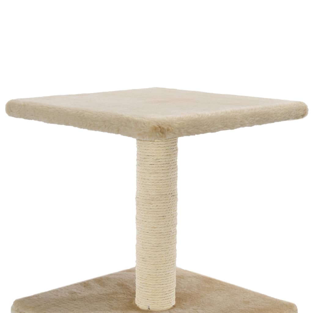 Kattenkrabpaal met sisal krabpaal 55 cm beige