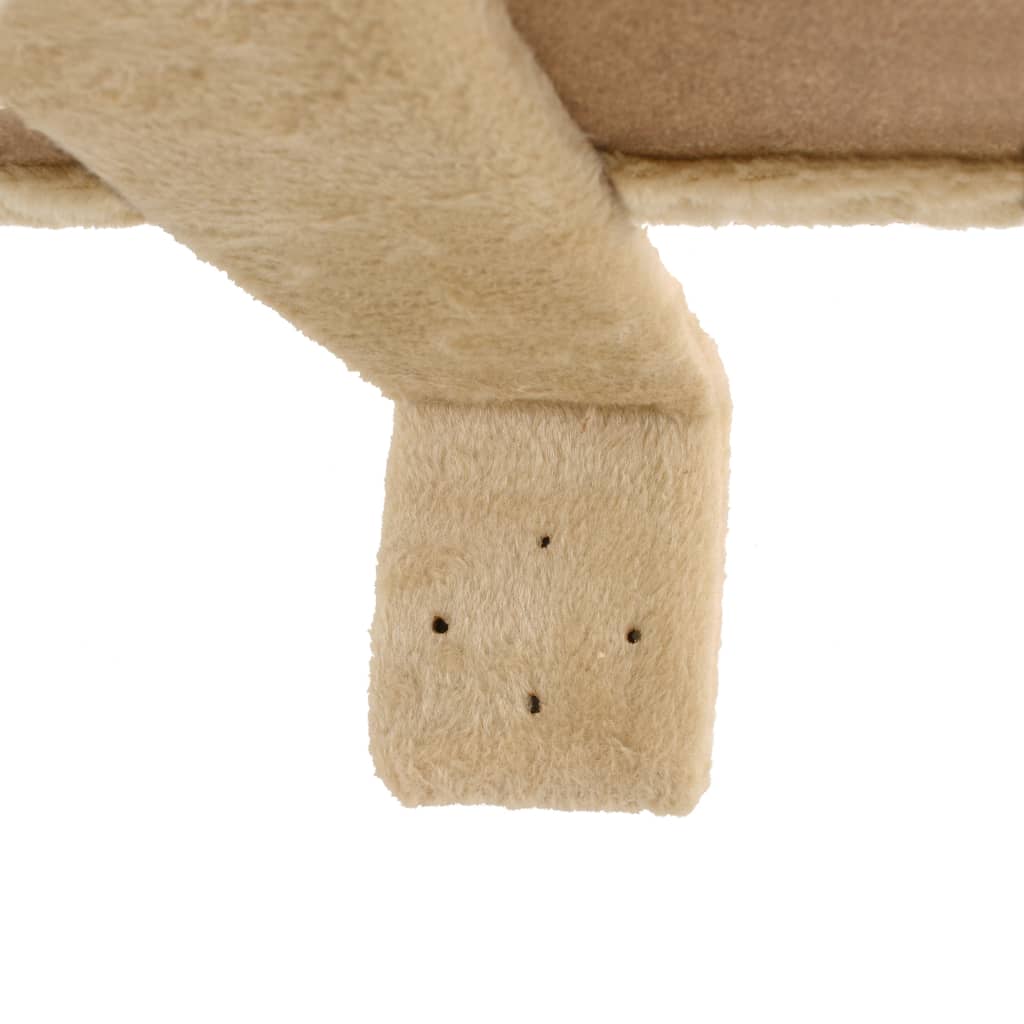 Kattenkrabpaal met sisal krabpalen wandmontage 194 cm beige