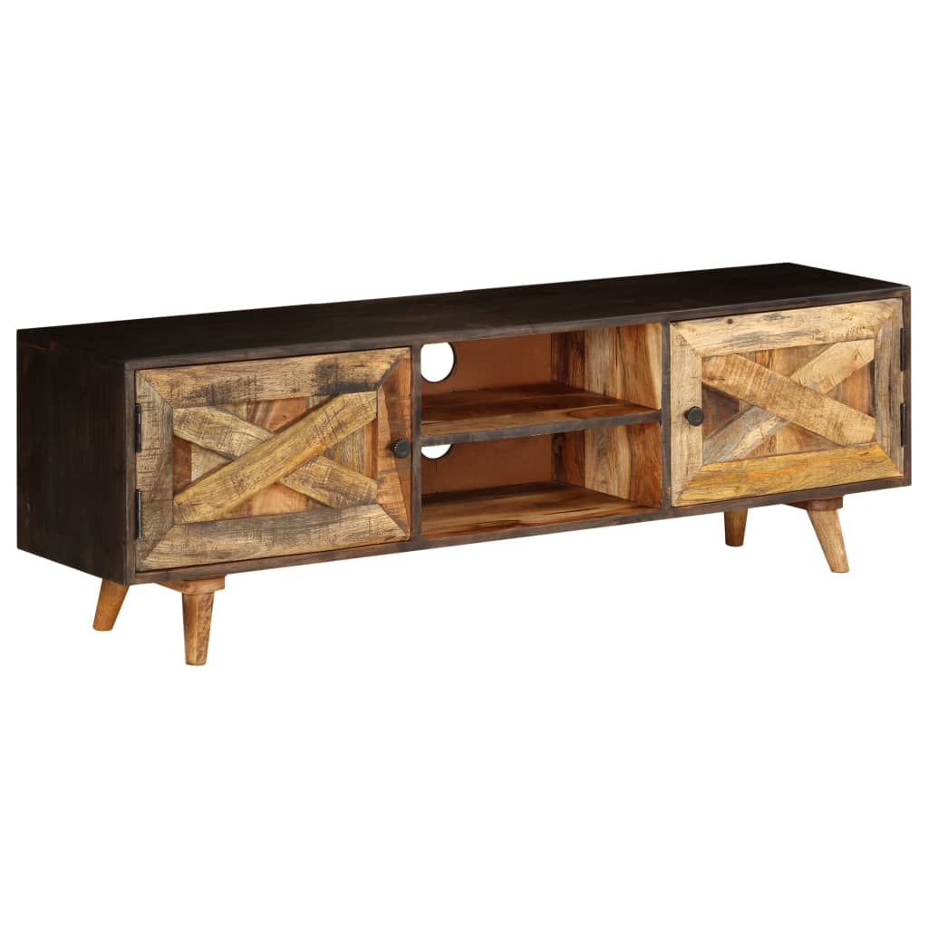 Tv-meubel 140x30x45 cm massief mangohout