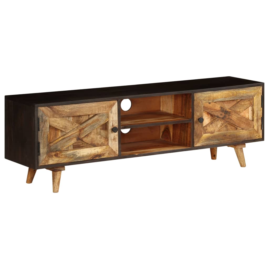 Tv-meubel 140x30x45 cm massief mangohout