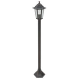 Paalverlichting voor tuin E27 110 cm aluminium brons 6 st - AllerleiShop