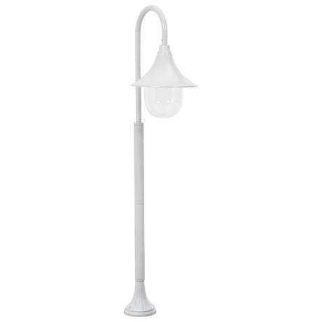 Paalverlichting tuin E27 120 cm aluminium wit - AllerleiShop