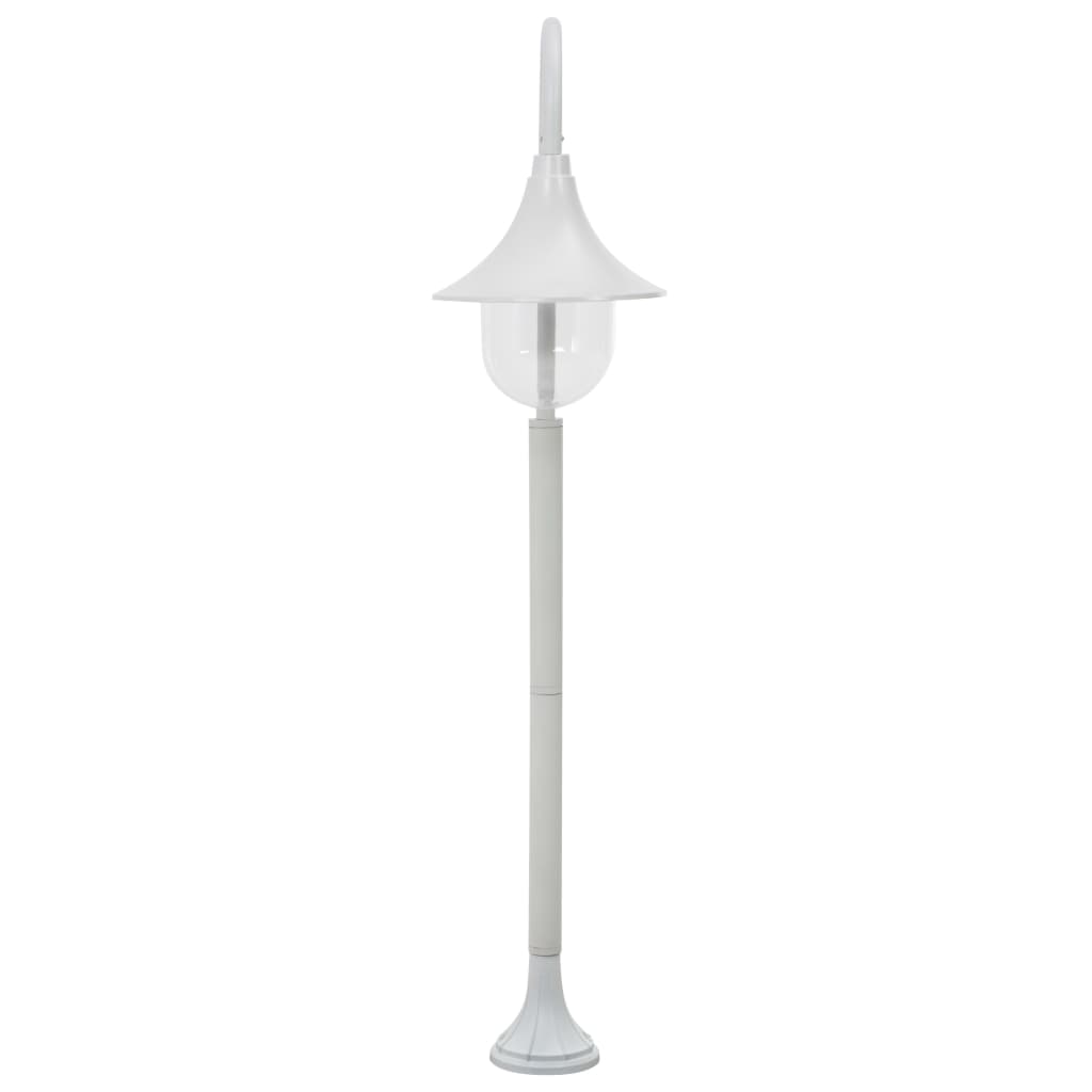 Paalverlichting tuin E27 120 cm aluminium wit - AllerleiShop