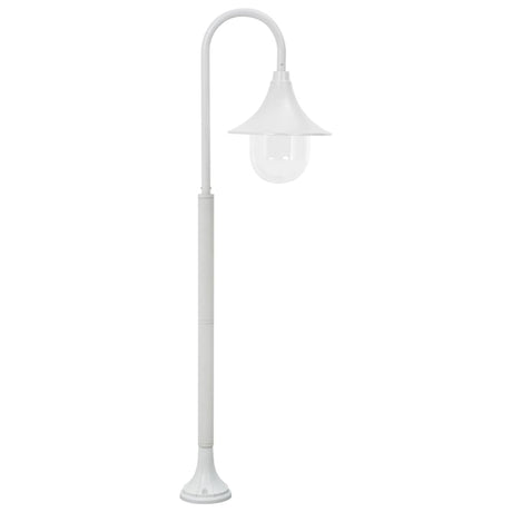 Paalverlichting tuin E27 120 cm aluminium wit - AllerleiShop