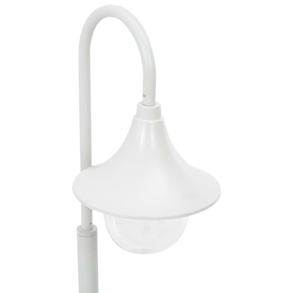 Paalverlichting tuin E27 120 cm aluminium wit - AllerleiShop