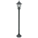 Paalverlichting voor tuin E27 110 cm aluminium donkergroen 6 st - AllerleiShop