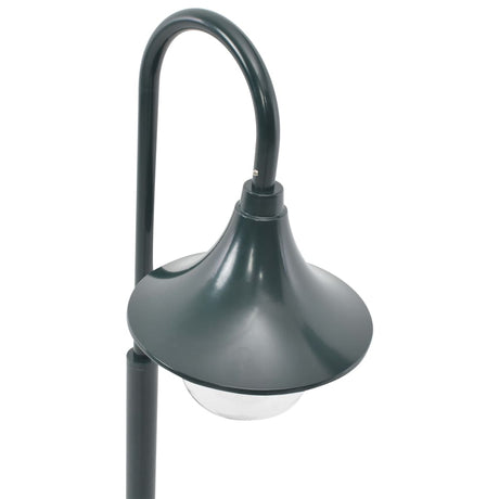 Paalverlichting tuin E27 120 cm aluminium donkergroen - AllerleiShop