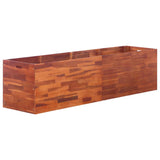 Plantenbak verhoogd 200x50x50 cm acaciahout - AllerleiShop