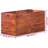 Plantenbak verhoogd 100x50x50 cm acaciahout - AllerleiShop