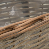 Balkonbakken 2 st 40 cm wicker met PE-voering