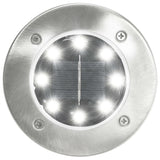 Grondlampen 8 st solar LED wit - AllerleiShop