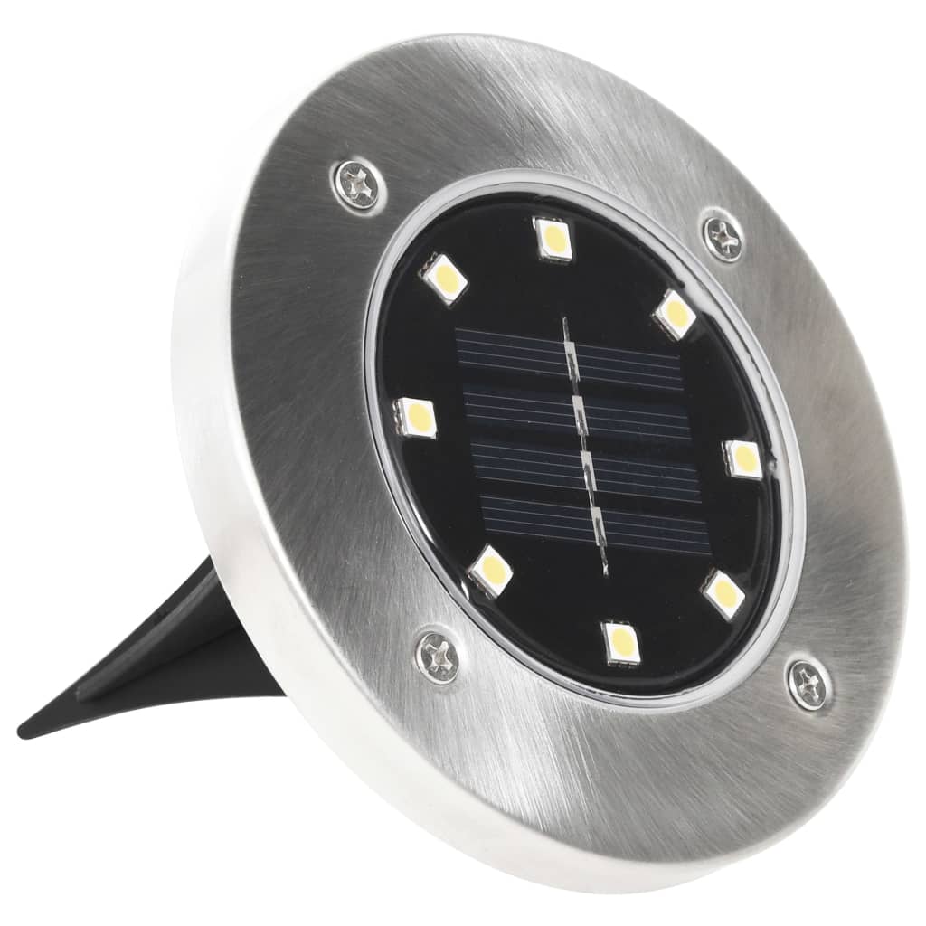 Grondlampen 8 st solar LED wit - AllerleiShop