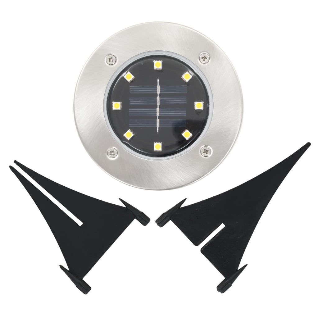 Grondlampen 8 st solar LED wit - AllerleiShop