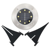 Grondlampen 8 st solar LED warmwit - AllerleiShop